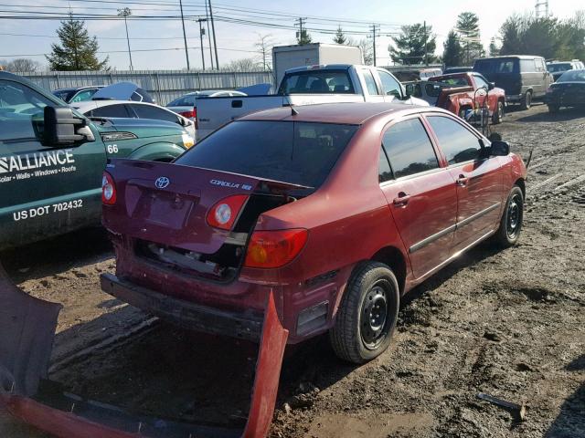 1NXBR32E23Z024897 - 2003 TOYOTA COROLLA CE 红色 照片 4