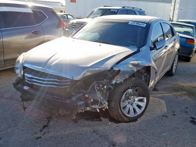 1C3CCBAB0EN213545 - 2014 CHRYSLER 200 LX SILVER photo 2