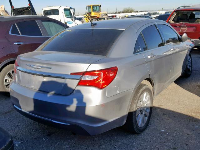 1C3CCBAB0EN213545 - 2014 CHRYSLER 200 LX SILVER photo 4