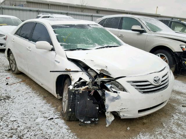 4T1BB46K48U032002 - 2008 TOYOTA CAMRY HYBR WHITE photo 1