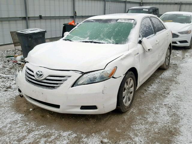 4T1BB46K48U032002 - 2008 TOYOTA CAMRY HYBR WHITE photo 2