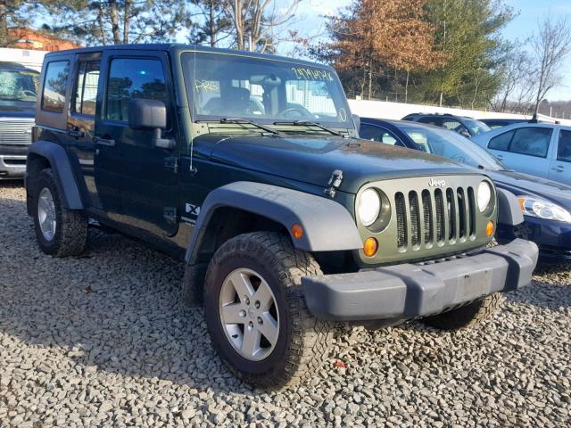 1J4GA39147L195760 - 2007 JEEP WRANGLER X GREEN photo 1