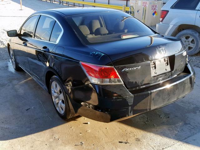 1HGCP26799A044032 - 2009 HONDA ACCORD EX BLACK photo 3