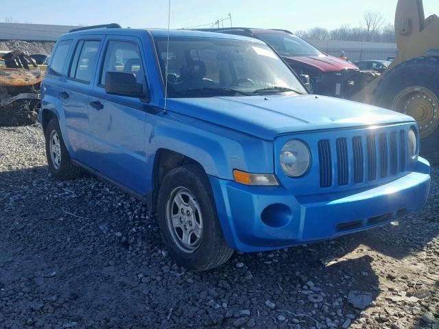 1J8FT28058D723082 - 2008 JEEP PATRIOT SP BLUE photo 1