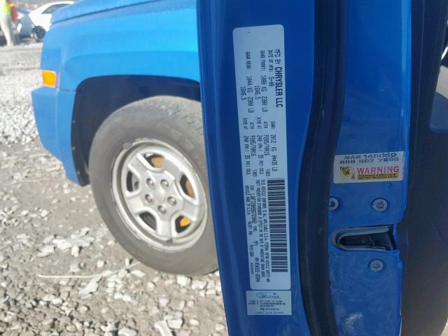 1J8FT28058D723082 - 2008 JEEP PATRIOT SP BLUE photo 10