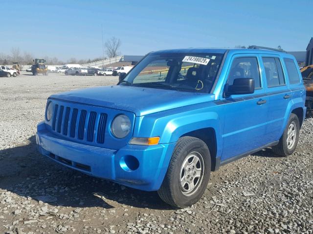 1J8FT28058D723082 - 2008 JEEP PATRIOT SP BLUE photo 2