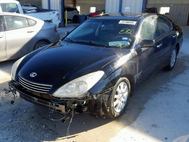 JTHBF30GX20031568 - 2002 LEXUS ES 300 BLACK photo 2