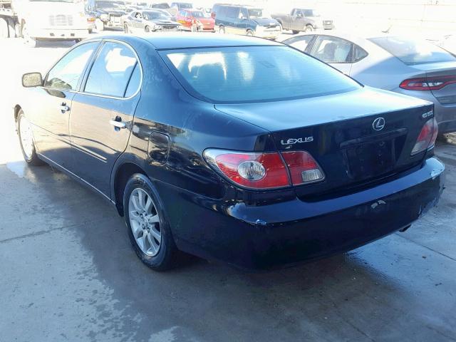 JTHBF30GX20031568 - 2002 LEXUS ES 300 BLACK photo 3