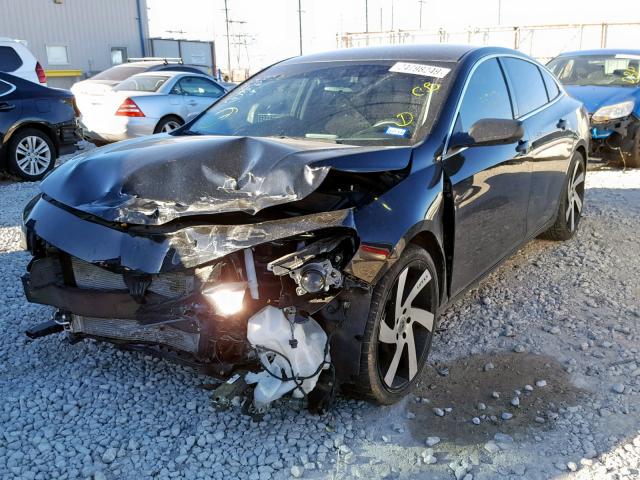 1G1ZB5ST9HF269301 - 2017 CHEVROLET MALIBU LS BLACK photo 2