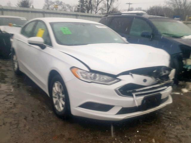 3FA6P0G72HR109960 - 2017 FORD FUSION S WHITE photo 1