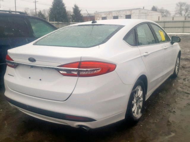 3FA6P0G72HR109960 - 2017 FORD FUSION S WHITE photo 4