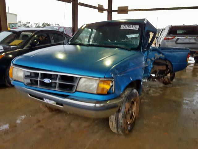 1FTCR14A4RPB50984 - 1994 FORD RANGER SUP BLUE photo 2