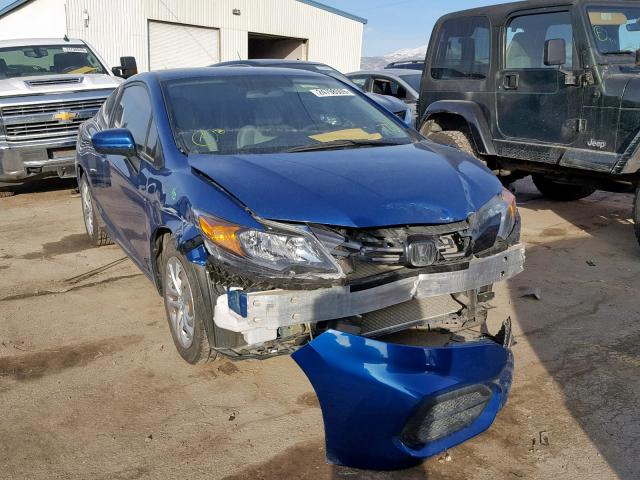 2HGFG3B59EH523909 - 2014 HONDA CIVIC LX BLUE photo 1