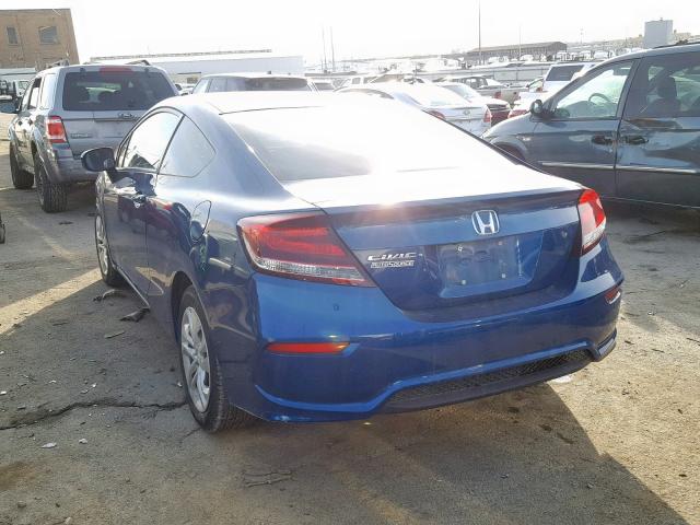 2HGFG3B59EH523909 - 2014 HONDA CIVIC LX BLUE photo 3