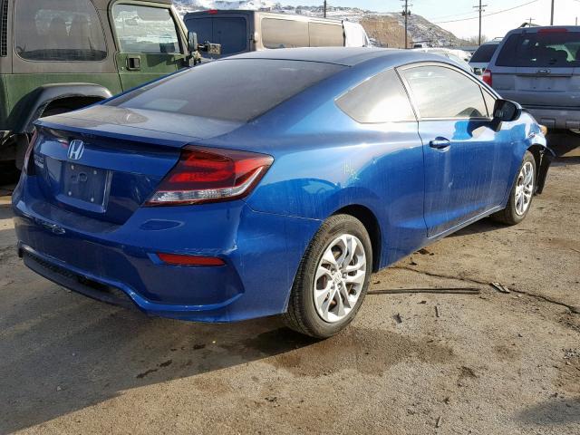 2HGFG3B59EH523909 - 2014 HONDA CIVIC LX BLUE photo 4