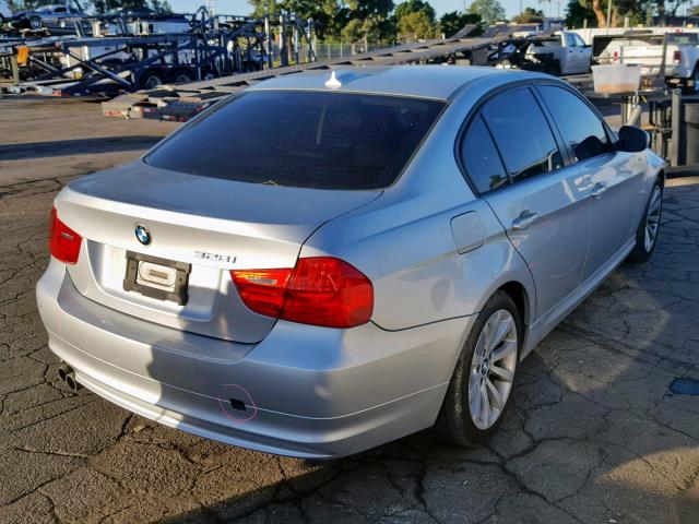 WBAPH5G59BNM81729 - 2011 BMW 328 I SULE SILVER photo 4