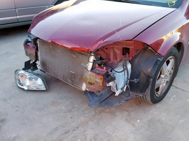 1G2AS18H797226897 - 2009 PONTIAC G5 BURGUNDY photo 9