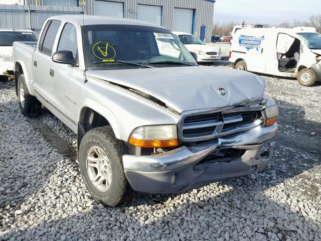 1B7HG48N82S633486 - 2002 DODGE DAKOTA QUA SILVER photo 1