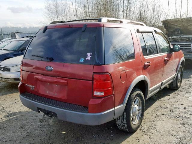 1FMZU73E62ZA61939 - 2002 FORD EXPLORER X RED photo 4