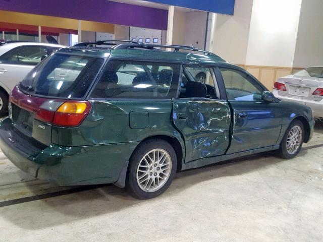 4S3BH635X37303603 - 2003 SUBARU LEGACY L GREEN photo 4