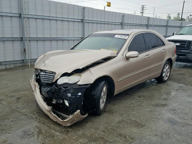 WDBRF61J63F316759 - 2003 MERCEDES-BENZ C 240 GOLD photo 2