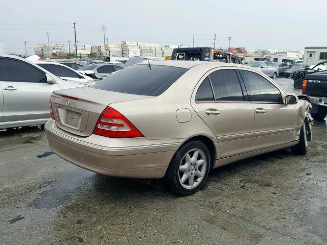 WDBRF61J63F316759 - 2003 MERCEDES-BENZ C 240 GOLD photo 4