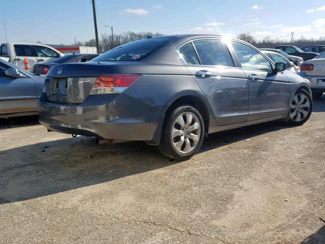 1HGCP36898A068666 - 2008 HONDA ACCORD EXL GRAY photo 4