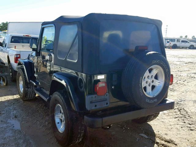 1J4FA59S54P706154 - 2004 JEEP WRANGLER / BLACK photo 3