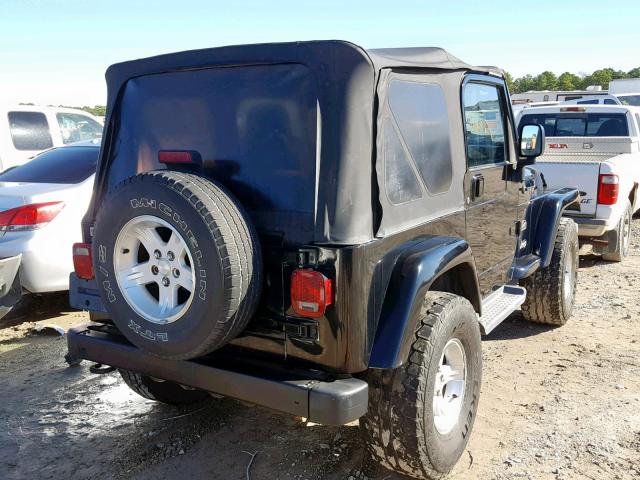 1J4FA59S54P706154 - 2004 JEEP WRANGLER / BLACK photo 4