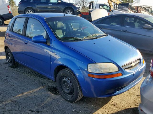 KL1TD666X7B690748 - 2007 CHEVROLET AVEO BASE ლურჯი ფოტო 1