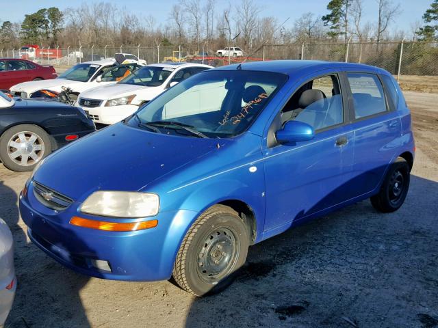 KL1TD666X7B690748 - 2007 CHEVROLET AVEO BASE ლურჯი ფოტო 2