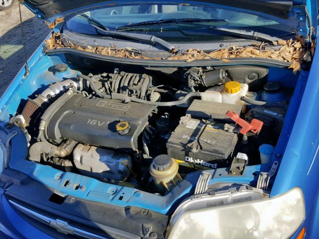 KL1TD666X7B690748 - 2007 CHEVROLET AVEO BASE ლურჯი ფოტო 7