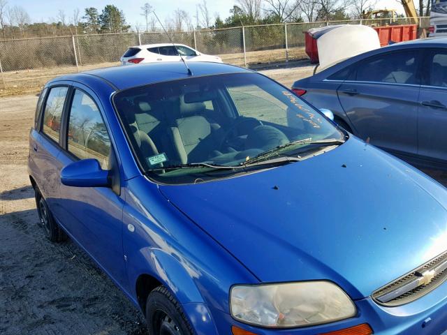 KL1TD666X7B690748 - 2007 CHEVROLET AVEO BASE ლურჯი ფოტო 9