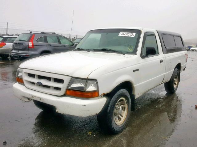 1FTYR10C2XTA90687 - 1999 FORD RANGER WHITE photo 2