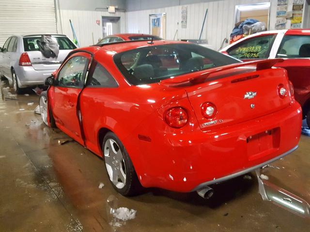 1G1AT18H397271692 - 2009 CHEVROLET COBALT LT RED photo 3