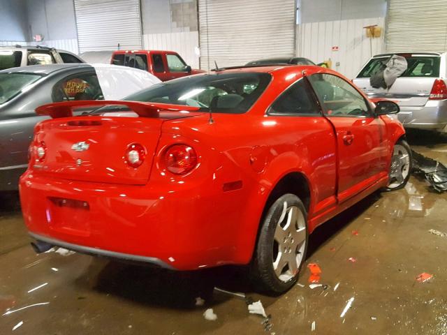 1G1AT18H397271692 - 2009 CHEVROLET COBALT LT RED photo 4