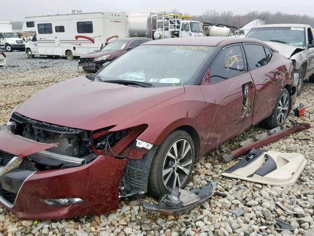 1N4AA6AP2HC401145 - 2017 NISSAN MAXIMA 3.5 MAROON photo 9