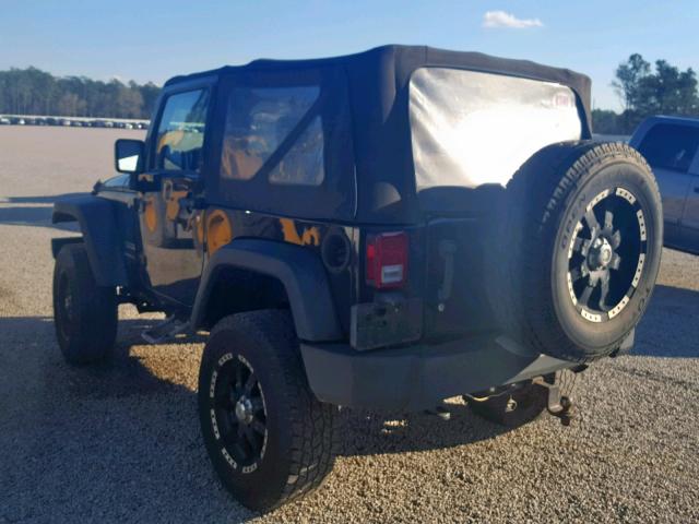 1J4AA2D10AL144125 - 2010 JEEP WRANGLER S BLACK photo 3