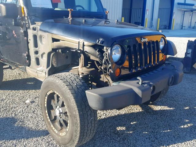 1J4AA2D10AL144125 - 2010 JEEP WRANGLER S BLACK photo 9