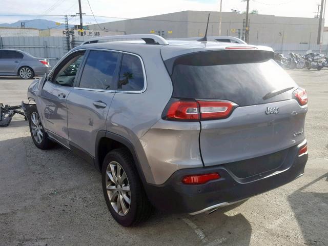 1C4PJLDB2JD557527 - 2018 JEEP CHEROKEE L GRAY photo 3