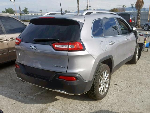 1C4PJLDB2JD557527 - 2018 JEEP CHEROKEE L GRAY photo 4