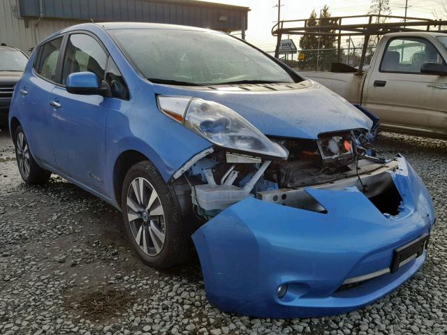 1N4AZ0CP5DC416428 - 2013 NISSAN LEAF S BLUE photo 1