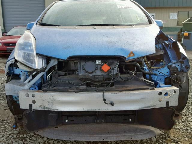 1N4AZ0CP5DC416428 - 2013 NISSAN LEAF S BLUE photo 9