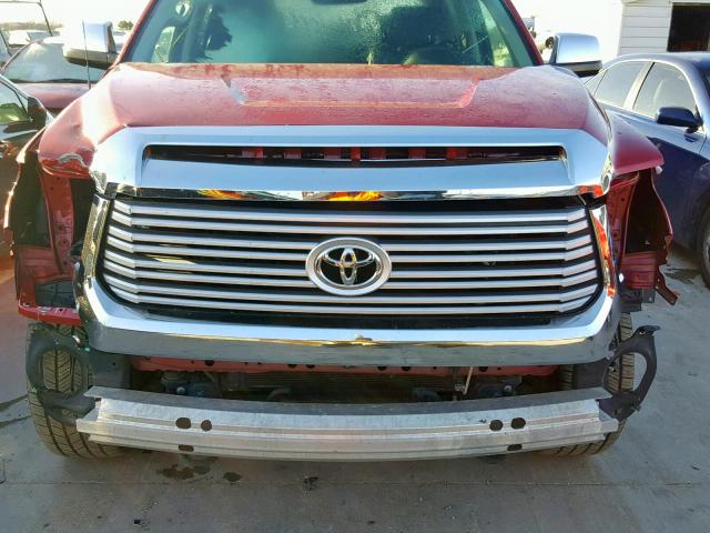 5TFHW5F1XHX585591 - 2017 TOYOTA TUNDRA CRE RED photo 9