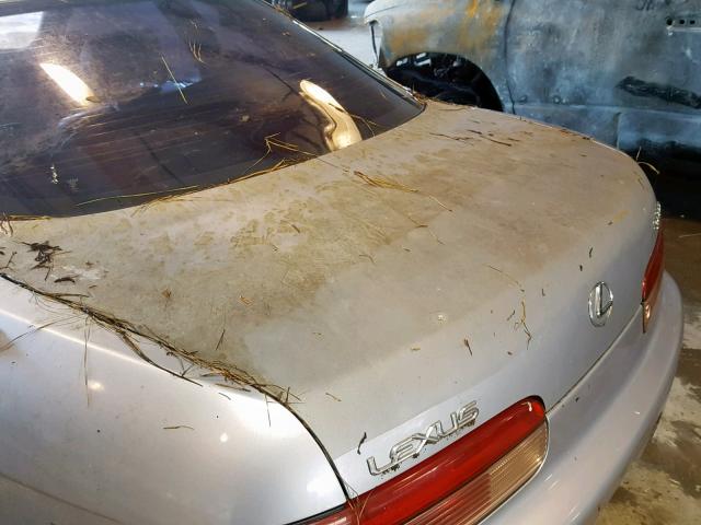 JT8JZ31C9S0019555 - 1995 LEXUS SC 300 SILVER photo 9