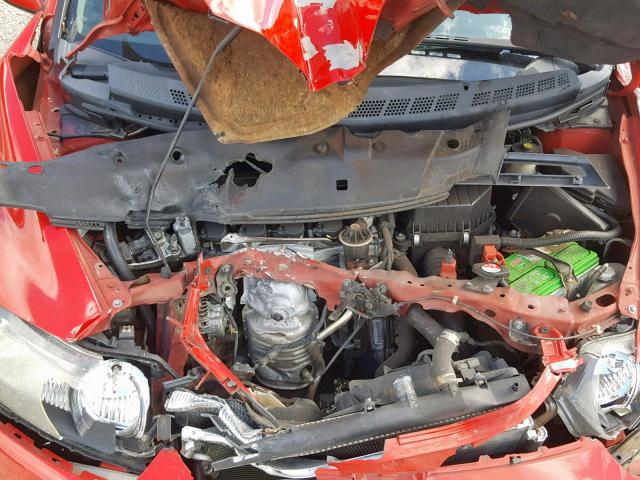 2HGFG12857H516246 - 2007 HONDA CIVIC EX RED photo 7