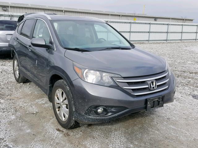 2HKRM4H7XEH614729 - 2014 HONDA CR-V EXL CHARCOAL photo 1