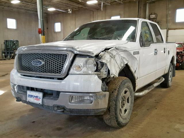 1FTPW14525FB02123 - 2005 FORD F150 SUPER WHITE photo 2