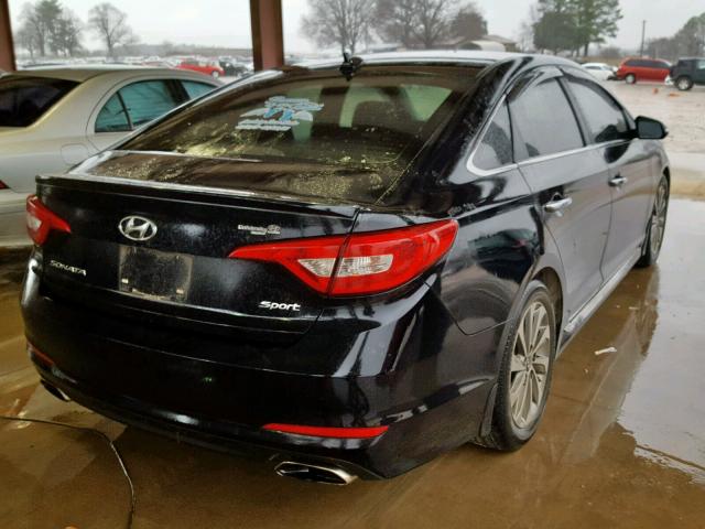 5NPE34AF9GH322124 - 2016 HYUNDAI SONATA SPO BLACK photo 4