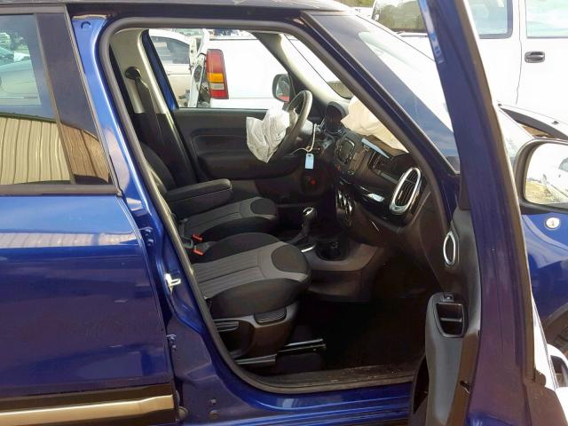 ZFBCFADH3GZ037540 - 2016 FIAT 500L TREKK BLUE photo 5